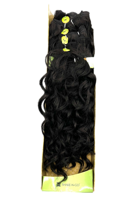 FreeTress Equal Synthetic Hair Weave Appeal Curl 4Pcs + CLOSURE - VIP Extensions