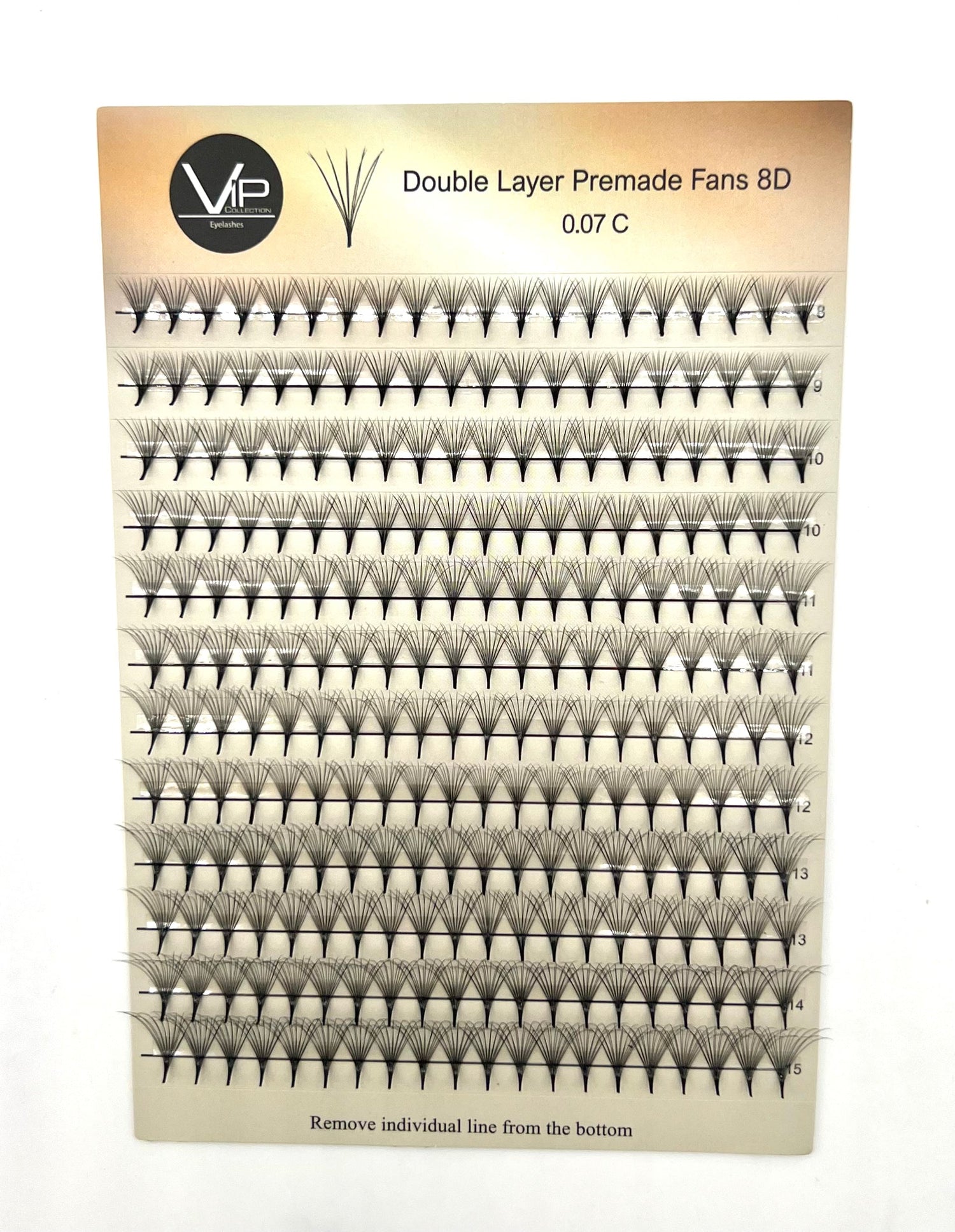 Double Layer Premade Fans 5D 8D MIX 8-15 - VIP Extensions