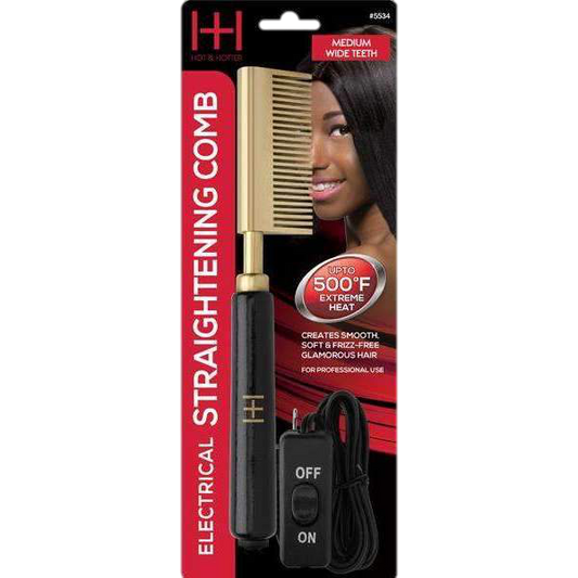 Hot and Hotter Electrical Straightening Comb - VIP Extensions