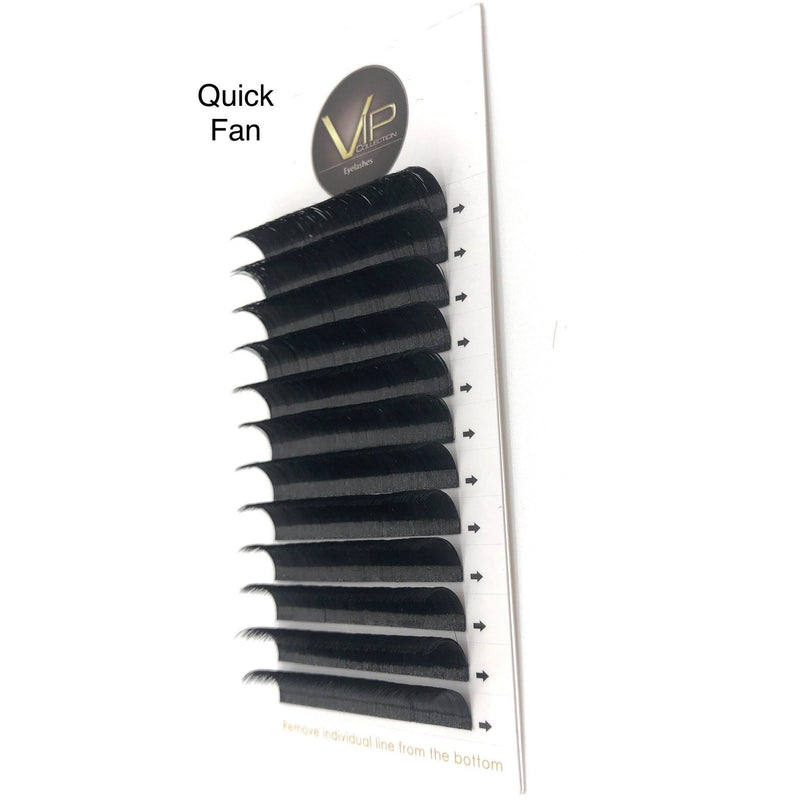 VIP Quick Fan Lash Extensions - 12 lines 0.07 D Curl - BeautyGiant USA