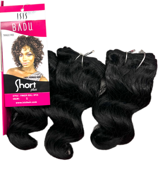 ISIS 100% Human Hair Short Plus Finger Rolls 3 pcs - VIP Extensions