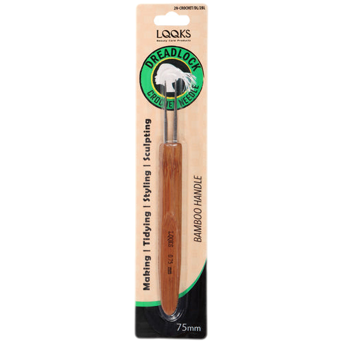 LQQKS BAMBOO HANDLE DREADLOCK CROCHET DOUBLE HOOK NEEDLE - VIP Extensions