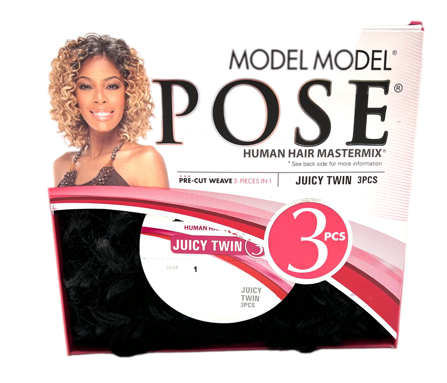 Model Model Pose Human Hair Blend  JUICY TWIN 3PCS - VIP Extensions