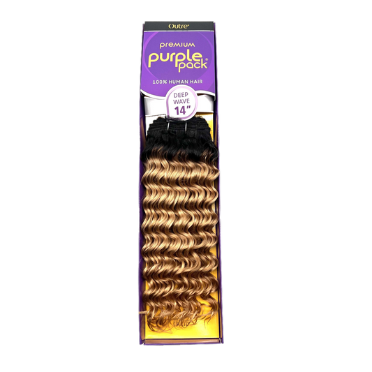 Outre Premium Purple Pack 100% Human Hair For Weaving Deep Wave - VIP Extensions