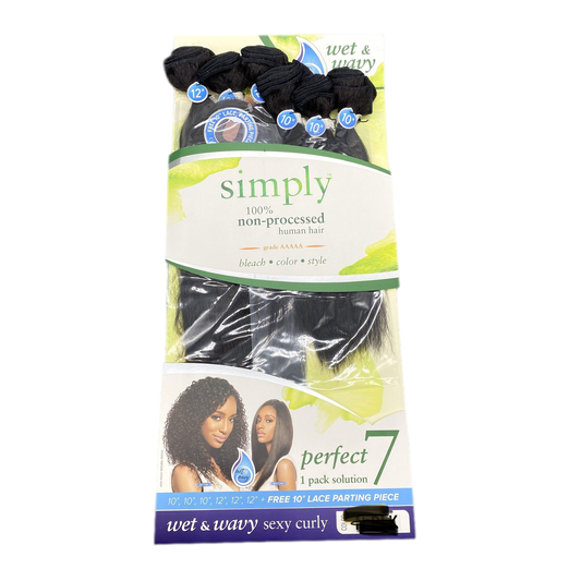 Outre Simply Perfect 7 100% Brazilian Unprocessed Human Hair Bundle (10''12'') - VIP Extensions