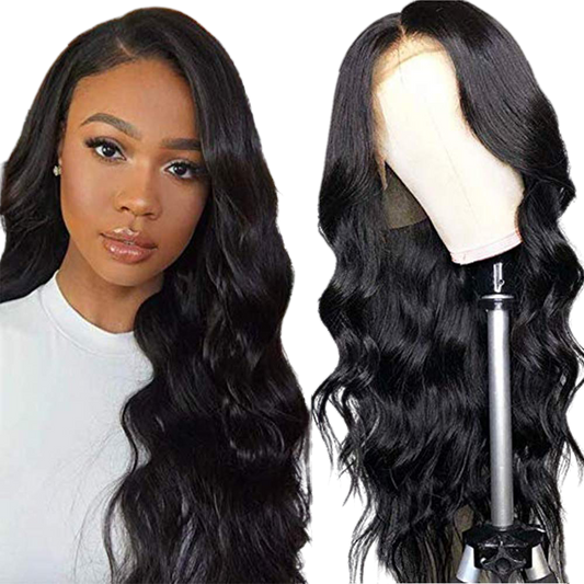 RIO Body Wave Human Hair Front Lace Wig - Natural Black - VIP Extensions