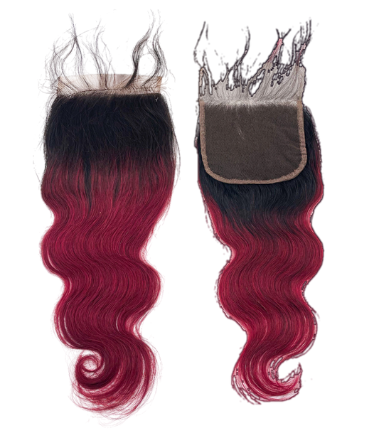 RIO Body Wave Closure  5x5 Wine - VIP Extensions