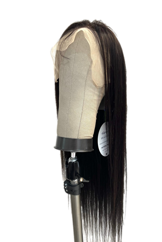 Rio Straight Frontal Wig Human Hair Natural Black - VIP Extensions