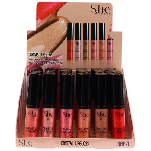 S.HE GLITTERED CRYSTAL LIPGLOSS - VIP Extensions