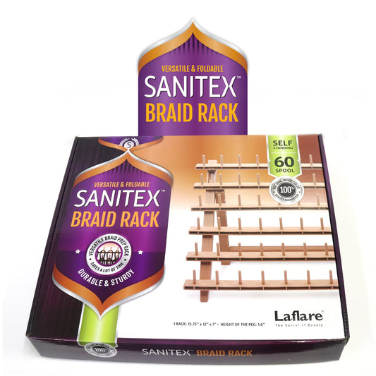 SPOOL WOODEN BRAIDING HAIR RACK/ SPOOL ORGANIZER - VIP Extensions