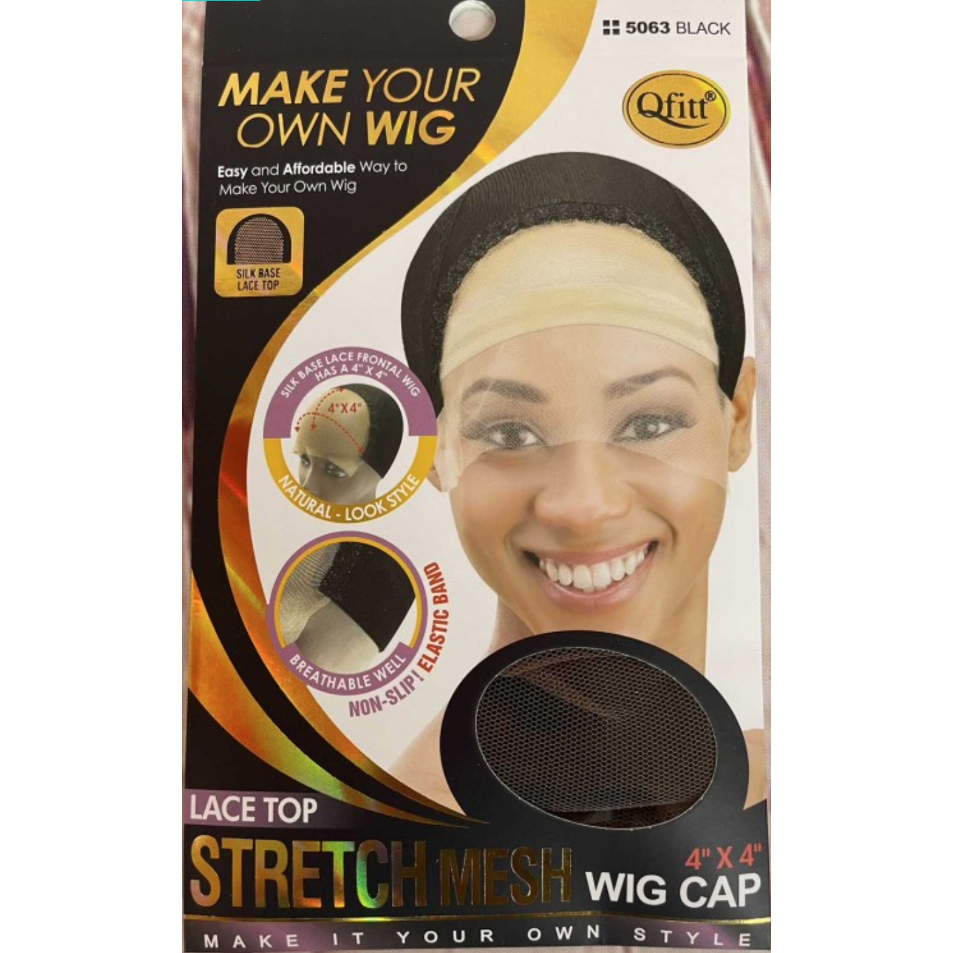 Qfitt Lace Top Stretch Mesh Wig Cap 4" x 4" - VIP Extensions