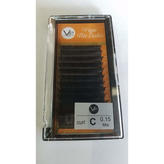 VIP - V Type Flat Lashes - 12 lines 0.15mm C curl - BeautyGiant USA