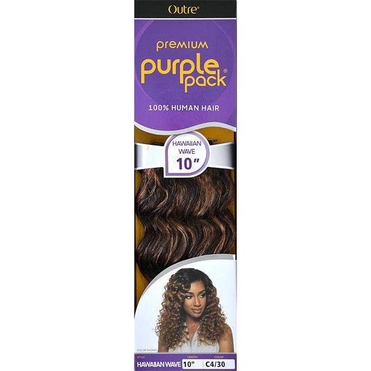 Outre Premium Purple Pack 100% Human Hair for Weaving HAWAIIAN WAVE - VIP Extensions