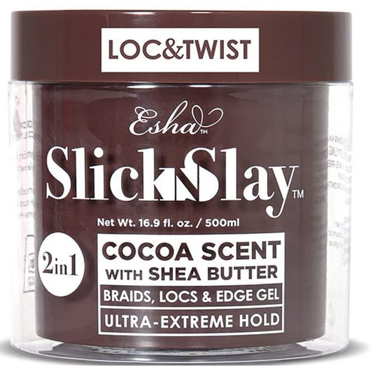 Esha Slick N Slay Braiding Gel – 3-in-1 Braid and Edge Gel – Ultra Extreme Hold Gel for Hair 16.9OZ - 500ml - VIP Extensions