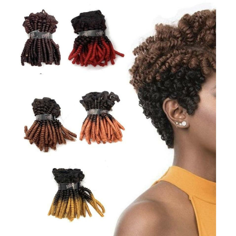 Unique Human Hair Tiny Afro 4 piece set