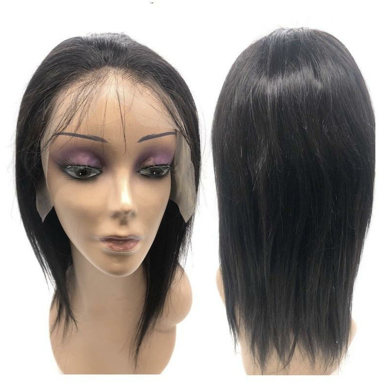 VIP -Lace Front Wig - 100% Human Hair Natural Black (180 density) Straight - VIP Extensions