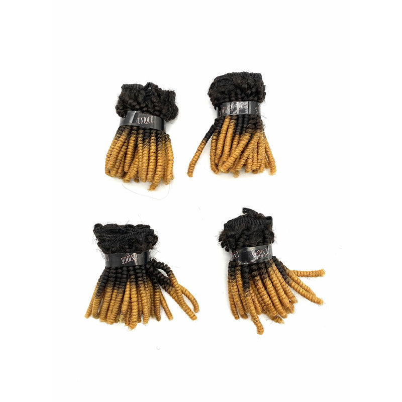 Unique Human Hair Tiny Afro 4 piece set