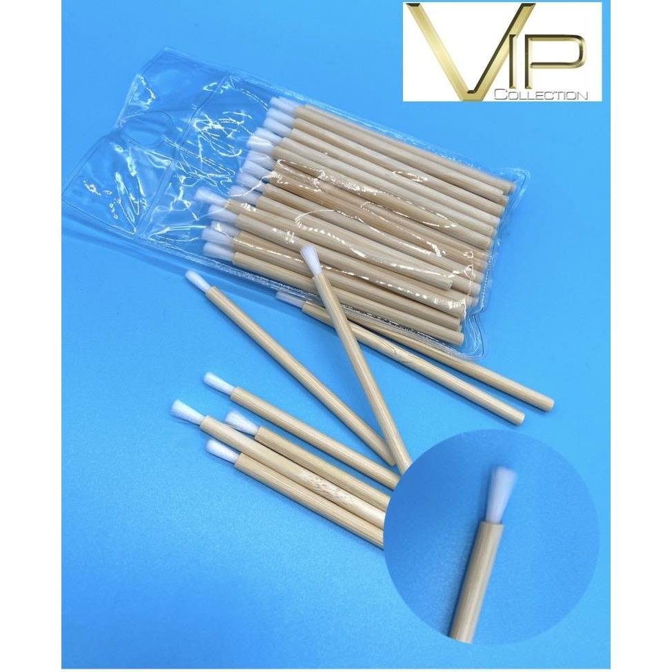 VIP - Eyelash accessories- Brushes with Bamboo Handle 50pc/bag