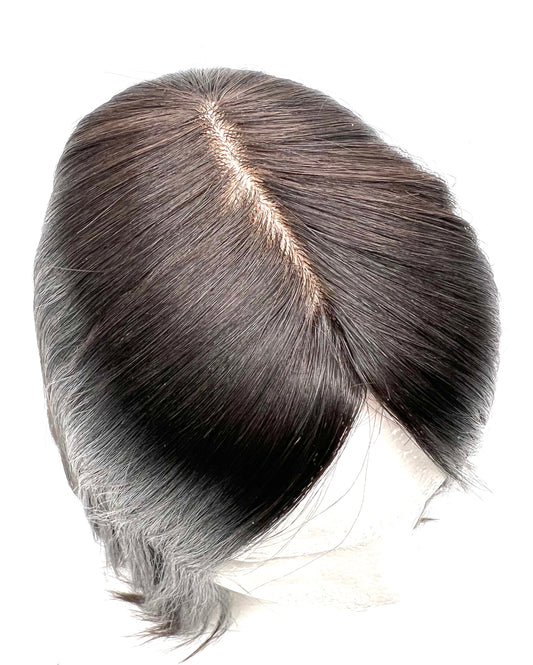 Silk Base  Cuticle Remy Human  Hair Toppers Hair  14'' - VIP Extensions