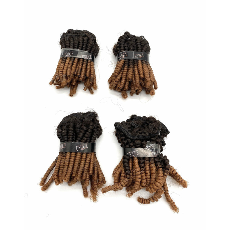 Unique Human Hair Tiny Afro 4 piece set