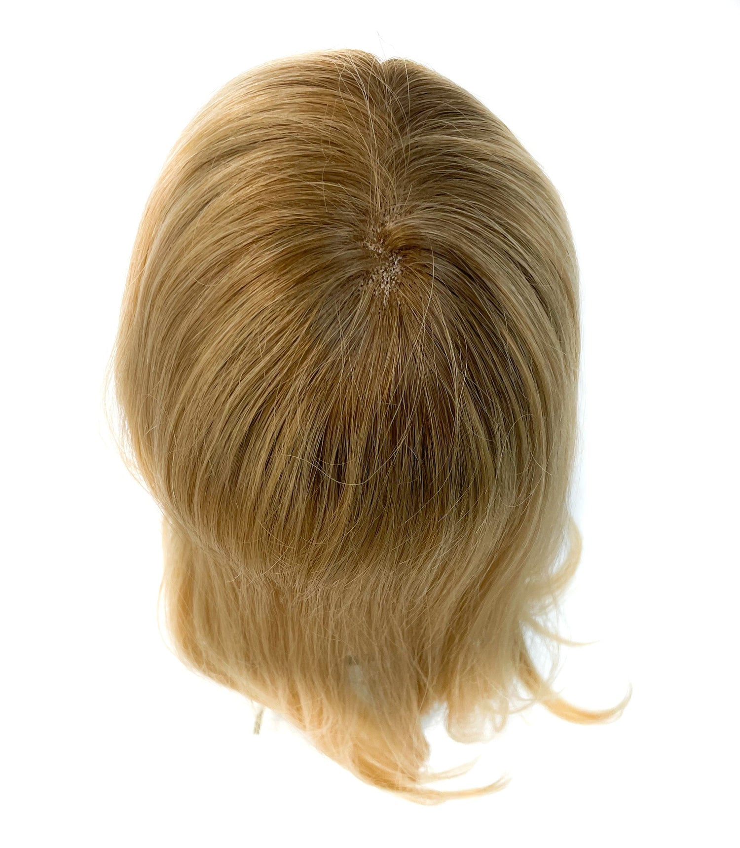 Virgin Remy Human Hair Silk Straight Top Topper Pieces J-TP04 - VIP Extensions