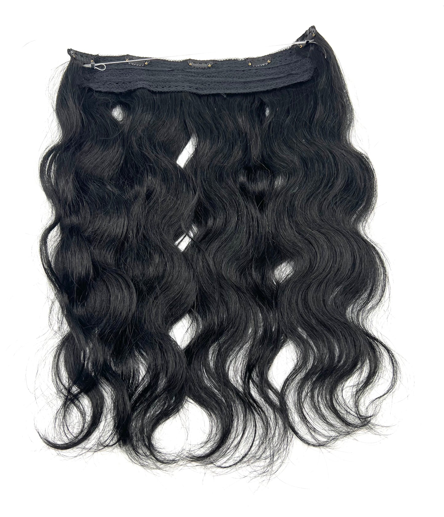 100% Human Hair Vip Brand BandX Halo  Body Wave 18'' with Clip - VIP Extensions