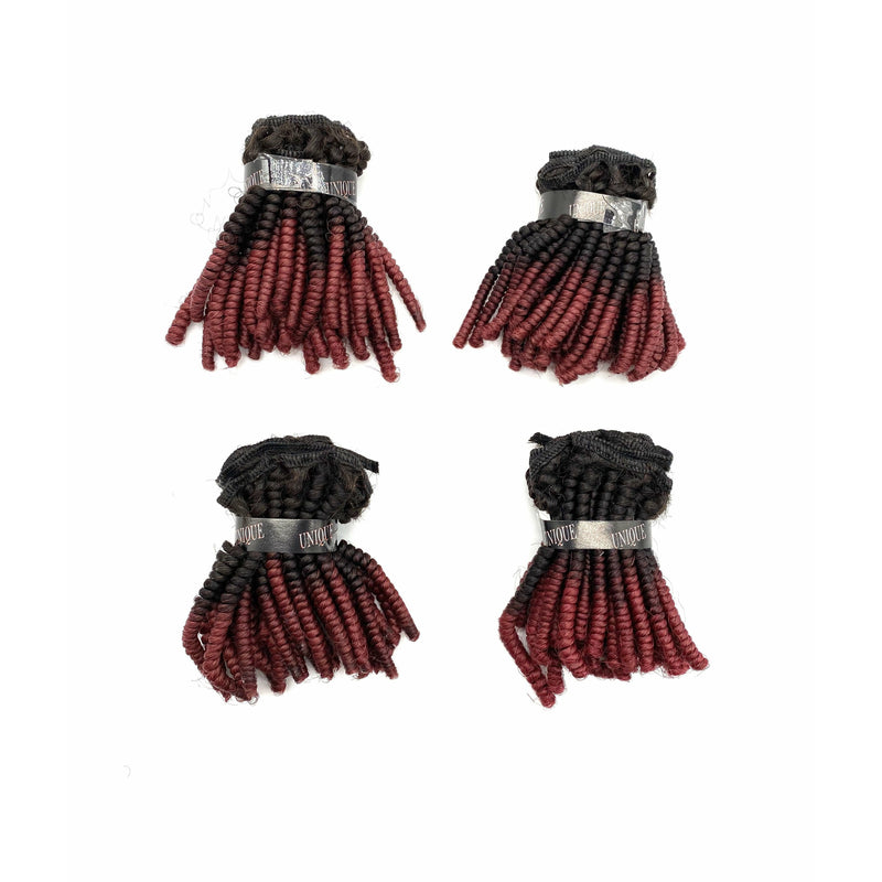 Unique Human Hair Tiny Afro 4 piece set