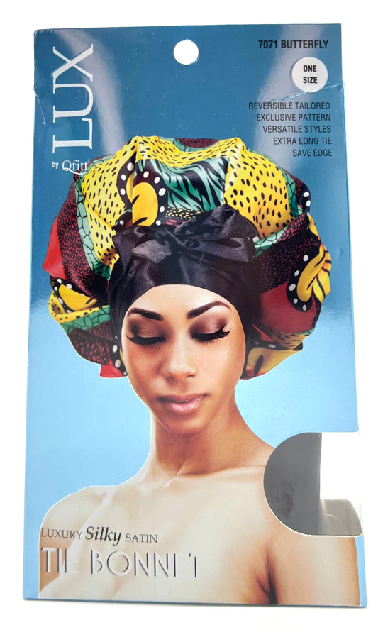 LUX SILKY SATIN TIE BONNET - VIP Extensions