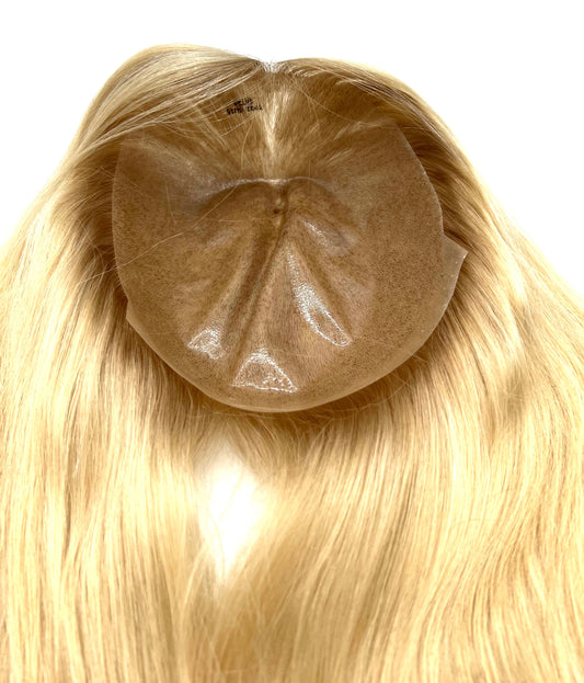 100% cuticle remy hair natural injection polyskin topper 16'' - VIP Extensions